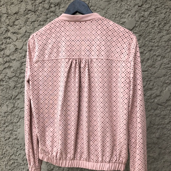 ZARA Suede Eyelet Bomber - Picture 2 of 3